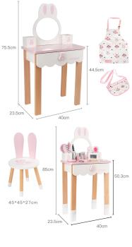 360Home weiß pink  Hasen Ohre Bunny ears Schminktisch